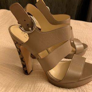 Taupe Coach Heels Size 5.5